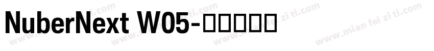 NuberNext W05字体转换